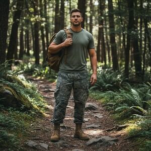 US Air Force Pants Mens 36x32 ABU Camo Digital Tiger Stripe Cargo Button Fly